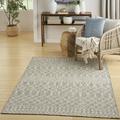 Nourison Positano Indoor/Outdoor Light Grey 6 x 9 Area Rug (6x9)