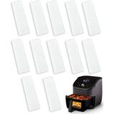 12 Pcs Air Fryer Replacement Filters Trianu Air Fryer Accessories Replacement Filters Compatible with Instant Vortex Plus 6QT Absorb Lampblack and Erase Odor Safety & Healthy (White)