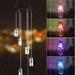 RKZDSR Outdoor Colorful Solar Wind Chime Light LED Rotating Wind Chime Light Courtyard Light Decoration Wind Chimes Outdoor Deep Tone