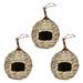 3 Pack Hummingbird House Outdoor Hanging Natural Grass Hanging Bird House Hand Woven Hummingbird Nest Large Bird House For Garden Window Outdoor Home