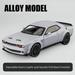 Toy Cars for Kids 1/32 Dodge Challenger Hellcat Die Cast Metal Toy Cars Pull Back Hellcat Car With Light and Music Hellcat Toy Car Collectible Model Cars for Boys Age 3 + Year Old(Grayï¼‰