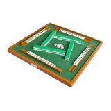 Travel Mahjong Set with Folding Mahjong Table Portable Leisure Mah Jong Game Kit