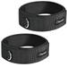 Clispeed 2pcs Ankle Straps Padded D-ring Ankle Calfs for Gym Workouts Cable Machines Leg Exercises (Black)