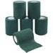 [6 Pack-3 x5Yards] Self Adhesive Bandage Wrap Athletic Tape Sports Tape Wrist and Ankle Wrap Tape Cohesive Bandage for Vet Tape(Dark Green)