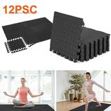 12 Pcs Foam Exercise Gym Mats Gym Mat for Workout Puzzle Exercise Mat for Exercise and Fitness Equipment Interlocking Thick Foam Floor Tiles