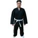 Woldorf USA Single Weave Jiu Jitsu Kimono Black No Logo Size 0 Martial Arts Fighting Uniform Training Uniforms Ultra Light Weight Uniforms Soft Fabric