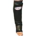 Woldorf USA MMA Shinguard with Instep in Leather L Martial Arts Sparring Shin Guards Fighting Equipment Grappling Shin Guards Kickboxing Shin Guards Muay Thai Training Shin Guards