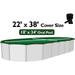 Supreme Plus Above Ground Swimming Pool Winter Covers w/ Clips - (Choose Size) 18 x 33 / 34 Oval