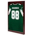 PENNZONI Jersey Frame Display Case Acrylic Sports Jersey Shadow Box Lockable Cherry