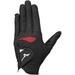 MIZUNO Golf Glove Config Lip Men s Left Hand Synthetic Leather / Artificial Leather + Silicone Printed / Synthetic Leather Black / Red 23cm 5MJML253