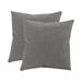 Pillow Cases 2Pcs Pillow Cases Spring Summer Cushion Covers for Living Room Balcony Garden 40 X 40Cm Flax E