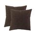 Pillow Cases 2Pcs Pillow Cases Spring Summer Cushion Covers for Living Room Balcony Garden 40 X 40Cm Flax B