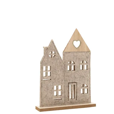 Deko-Haus zum Stellen aus Filz, 15 x 4 x 23 cm Image