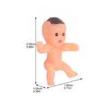 20pcs Mini Baby Models Plastic Baby Toys Tiny Babies Decors Small Baby Models for Baby Shower Cake