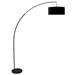 Furniture of America Wami Contemporary Metal Extendable Neck Arch Lamp by Black