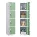 ouyessir Metal 14.96" Locker w/ Built In Key Lock Antimicrobial/Metal in Green/Blue | 70.86 H x 14.96 W x 16.92 D in | Wayfair LTB-7134G