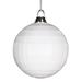 The Holiday Aisle® Shiny & Matte Mirror Ball Christmas Ornament Plastic in White | 5.5 H x 5.5 W x 5.5 D in | Wayfair