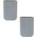 2 Pack Desk Edge Seamless Adhesive Pen Holder Pencil Holder Desk Organizer-Blue