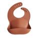 Silicone Baby Bib | Adjustable Fit Waterproof Bibs (Clay)