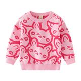 URMAGIC Toddler Christmas Knit Sweater Boys Girls pullover Crewneck Long Sleeve Hoodie Cute Rabbit print Outwear