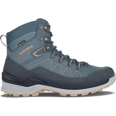 LOWA Herren Multifunktionsstiefel TORO PRO GTX MID, Größe 44 in STAHLBLAU/SAND