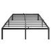 Ebern Designs Okarche 14" Platform Bed Metal in Black | 14 H x 60.4 W x 79.9 D in | Wayfair 5C7B04C26AFD454B9C22B5D876D8AE13