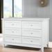 Red Barrel Studio® Six-Drawer Dresser 6 - Drawer Dresser Wood in White | 30.75 H x 47.24 W x 17.72 D in | Wayfair 0E2AF70BBC2340AE8F36830CFCCF836C