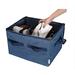 Rebrilliant Fabric Storage Bin Fabric in Blue | 12.6 H x 19.7 W x 15.7 D in | Wayfair AACA5E0828064C729822836038DC5770