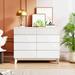 Red Barrel Studio® Tadyn 8-Drawer Storage Cabinet Sideboard Wood in Brown/White | 37.8 H x 47.24 W x 15.35 D in | Wayfair