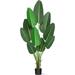 Bird of Paradise Plant Tree 5 feet Faux Bird of Paradise Plant with Pot for Home Decor Indoor Outdoor Living Room Office Decor Fake Banana Leaf Plant Tree 60 inch