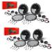 4x Rockford Fosgate P165-SI 240W 6.5 2-Way Component Speakers Dome Tweeters Bundle