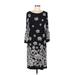 Tash + Sophie Casual Dress: Black Paisley Dresses - Women's Size Medium