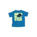 Crewcuts Short Sleeve T-Shirt: Blue Marled Tops - Kids Boy's Size 10