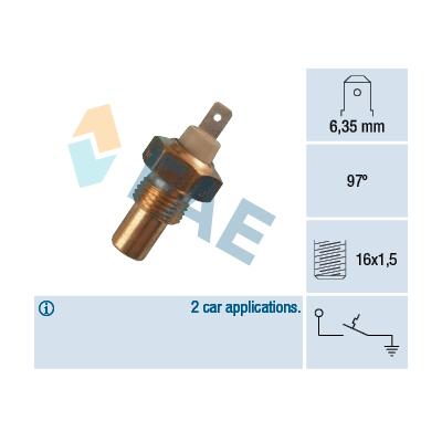 FAE Temperaturschalter, Kühlmittelwarnlampe Universal 35010 Image