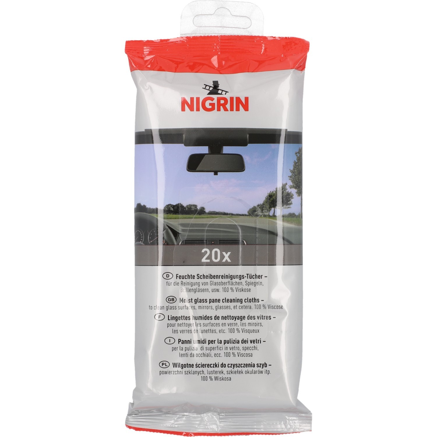 NIGRIN Scheibenreinigungs-Tücher (20 x) 21013 Anti-Beschlag-Tuch Image