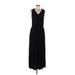 Apt. 9 Casual Dress - Maxi: Black Solid Dresses - Women's Size Medium