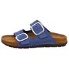Pantolette ROHDE "Rodigo", Damen, Gr. 40, blau (royalblau), Nubukleder, klassisch, Schuhe, Keilabsatz, Sommerschuh, Hausschuh mit komfortablem Softfußbett, Topseller