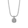 Classic Chain Sterling Silver & 0.21 TCW Diamond Pendant Necklace
