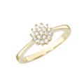 Luigi Merano - Ring Blüte mit Brillanten, Gold 585 Ringe Weiss Damen