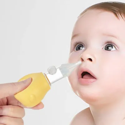 Aspirateur Nasal de sécurité pour bébé et enfant manuel pincette nasale canard de dessin animé