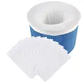Chaussettes de filtre de piscine en nylon blanc écumoire de stockage pour paniers