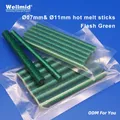 Bâtons de colle thermofusible vert flash oligMaterial bricolage métal bois pour odorthermique
