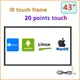 HaiTouch IR Touch Frame 43 Inch Multi Touch Screen Overlay Kit 20 Touch Points Infrared Touch Screen