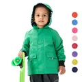 3-12T Kids Boys Girls Jackets Hooded Spring Autumn Outerwear Waterproof Children Rain Jacket