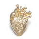 Heart Lapel Pins Metal Shirt Punk Jewelry Gift Cute Physician Medical Pin Badge Gold Color Brooches