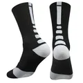 1 Pairs Men Socks Striped Elite Socks Sport Basketball Socks Absorbs Sweat Mid-Calf socks Men