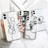 For iPhone 15 Pro Max Case For iPhone 11 13 14 Pro Max 13 12 Mini 7 8 Plus XR XS X SE Abstract Line