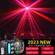 2023 New Butterfly Laser Lamp 3-layer LED Colorful Stage Effect Light Beam Projector DMX