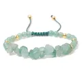 Hot Irregular Green Aventurines Gravel Bracelets Natural Stone Amethysts Bracelets Women Adjustable