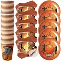 60pcs/lot Basketball Theme Tableware Set Napkins Birthday Party Plates Cups Dishes Decoration Baby